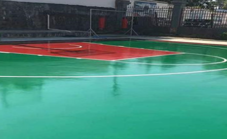 海东篮球场翻新地面